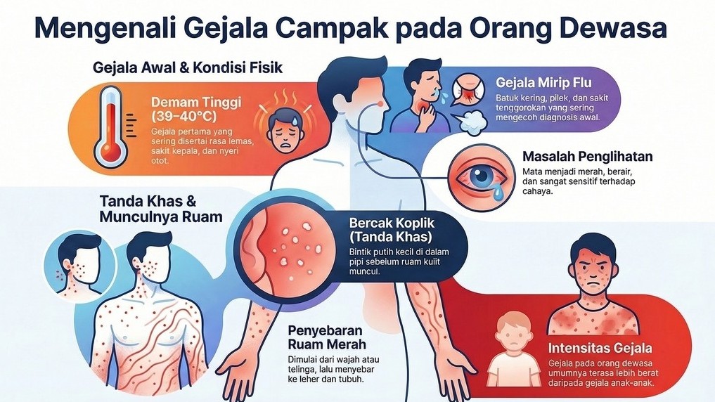 Campak pada Orang Dewasa. Gejala, Risiko Komplikasi, dan Kapan Harus ke Dokter